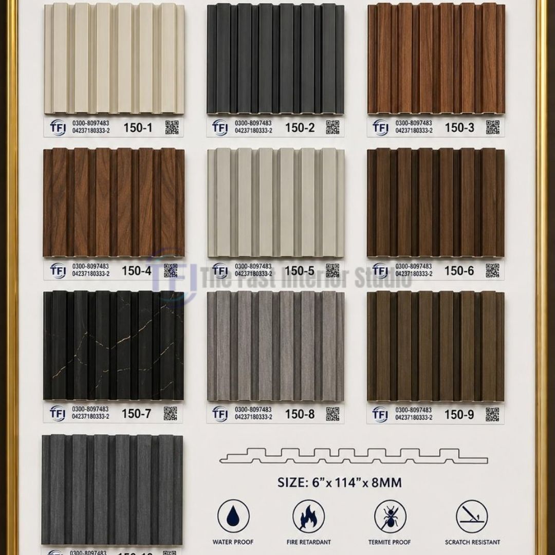 Premium Ultra-Slim 3D Fluted WPC Wall Louvers
