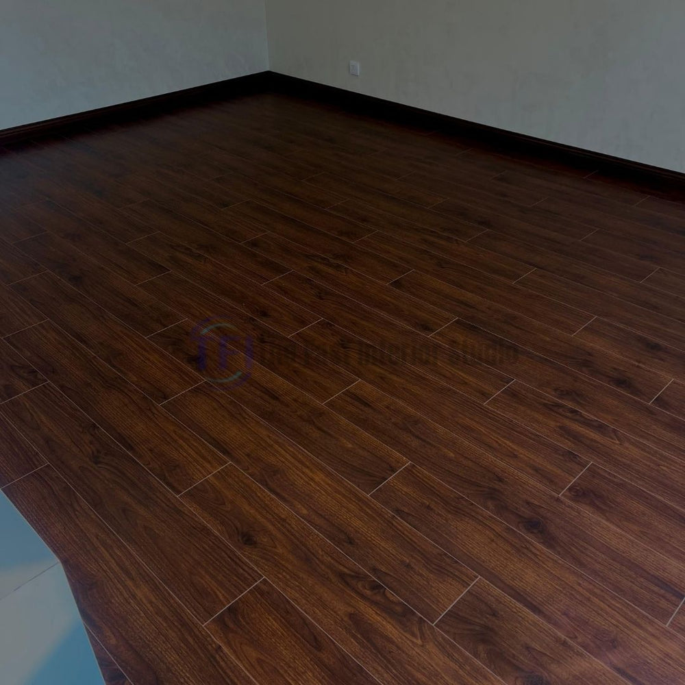 Chaina Floor 12 MM Dark Walnut Laminate